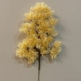 thumbnail image 6 of 1 Branch Artificial Plant Fresh-keeping Vivid UV-resistant Flower Arrangement Fake Pine Stem for Courtyard Yellow Plastic, 6 of 8