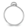 thumbnail image 2 of Auriga 925 Sterling Silver Rhodium-plated Polished Bead Ring for Women Size- 7, 2 of 6