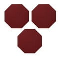 thumbnail image 1 of Furnish My Place Modern Indoor/Outdoor Commercial Solid Red Rug, Modern Area Rug, Baby Nursery Mat, Pet-Friendly Carpet for Living Room, Playroom, Made in USA, 3' Octagon - Set of 3, 1 of 6