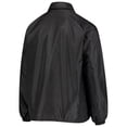 thumbnail image 4 of Men's Black Miami Dolphins Coaches Classic Raglan Full-Snap Windbreaker Jacket, 4 of 4