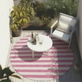 thumbnail image 6 of Addison Rugs Chantille Indoor/Outdoor Transitional Stripes Pink Washable Round Rug, 8' x 8', 6 of 6