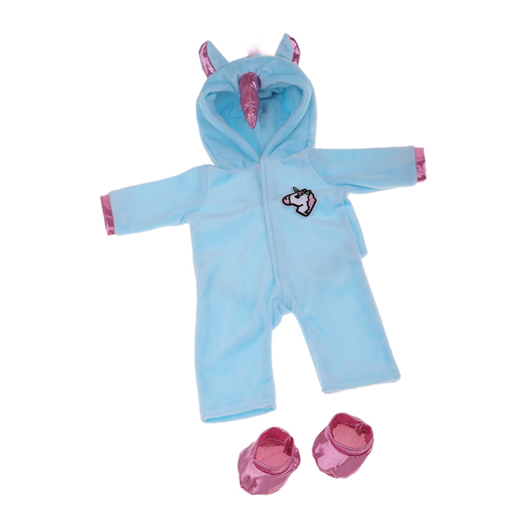 Plush Doll Hoodies Romper Jumpsuits For 18inch AG American Doll Doll Outfits 
