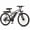 Gray, variant on Qlife Racer 27.5 Inch Electric Bicycle for Adults, Full Suspension 21-Speed Mountain Ebike with More Than 1200W 28MPH Brushless Motor, Purple