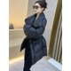 thumbnail image 3 of Chaqueta de plumón con estilo para mujer, chaqueta de plumón cálida de cintura alta para mujer, abrigo largo ligero y empacable para invierno, 3 of 5