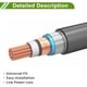 thumbnail image 3 of Cables de batería de inversor de 2 AWG de 3/8" Lug, cobre estañado, 1 pieza, negro, 7 pies, 3 of 7