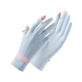 thumbnail image 5 of Guantes de montar de seda de hielo para mujer, guantes con pantalla táctil abatibles, guantes deportivos antidesgaste finos para primavera y verano, 5 of 5