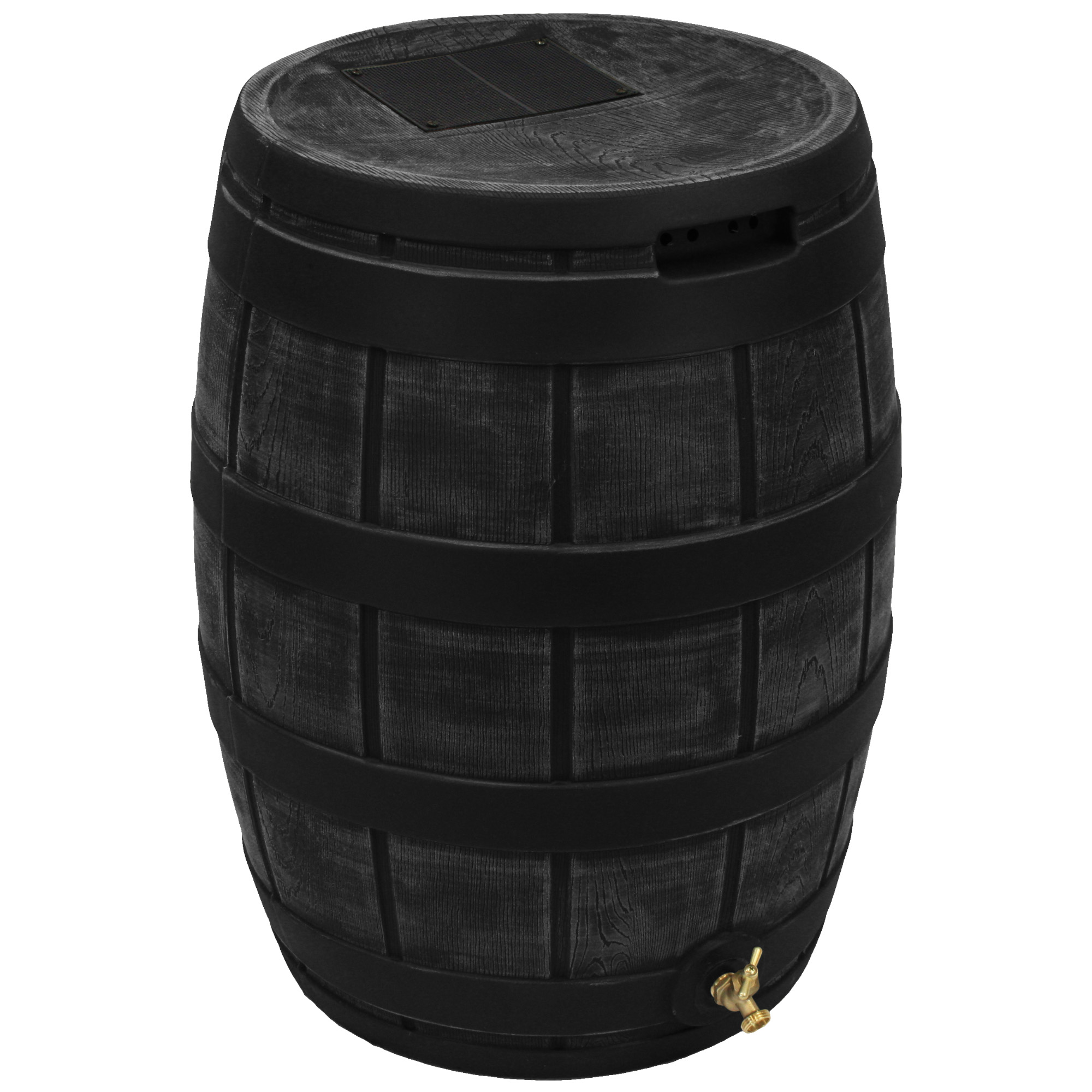 Good Ideas Rain Vault 50-gallon Rain Barrel - Black