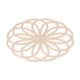thumbnail image 1 of Almohadilla de aislamiento de posavasos hueca Almohadilla antideslizante para el hogar Almohadilla de olla de cocina creativa antideslizante Almohadilla de tazón Almohadilla de plato de cena Almohadilla de taza de vajilla, Beige, Diámetro: 18,5 cm ZefeiWu 8390615457705, 1 of 1