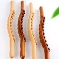 thumbnail image 2 of 8/20 Beads Rolling Pin Back Needle Massage Tendons Beech Wood Scraping Stick, 2 of 18