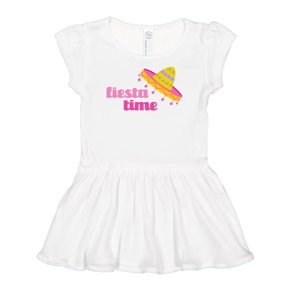 Inktastic Fiesta Pink Sombrero Girls Baby Dress