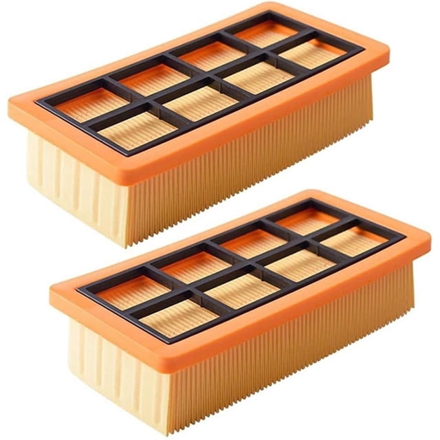 Filtros compatibles para accesorios de aspiradora, piezas de repuesto, filtro de pantalla (naranja, 2 unidades)