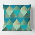 thumbnail image 2 of Designart Luxury Retro Drops I' Mid-Century Modern Throw Pillow - 16x16, 2 of 2