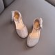 thumbnail image 4 of Plantillas para Pies Planos Estilo Niñas Lentejuelas Strass Zapatos Planos, Zapatos Formales de las Niñas Princesa Suela Suave Correa Ajustable, 4 of 4