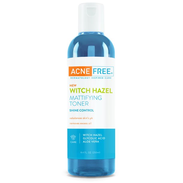 AcneFree Witch Hazel Mattifying Face Toner for Shine Control, 8.4 oz