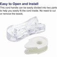 thumbnail image 3 of Lot de 8 Poids de Cordon de Store 90 mm pour Rideau de Fenêtre et Volet Roulant Romain Vertical Blanc, 3 of 5