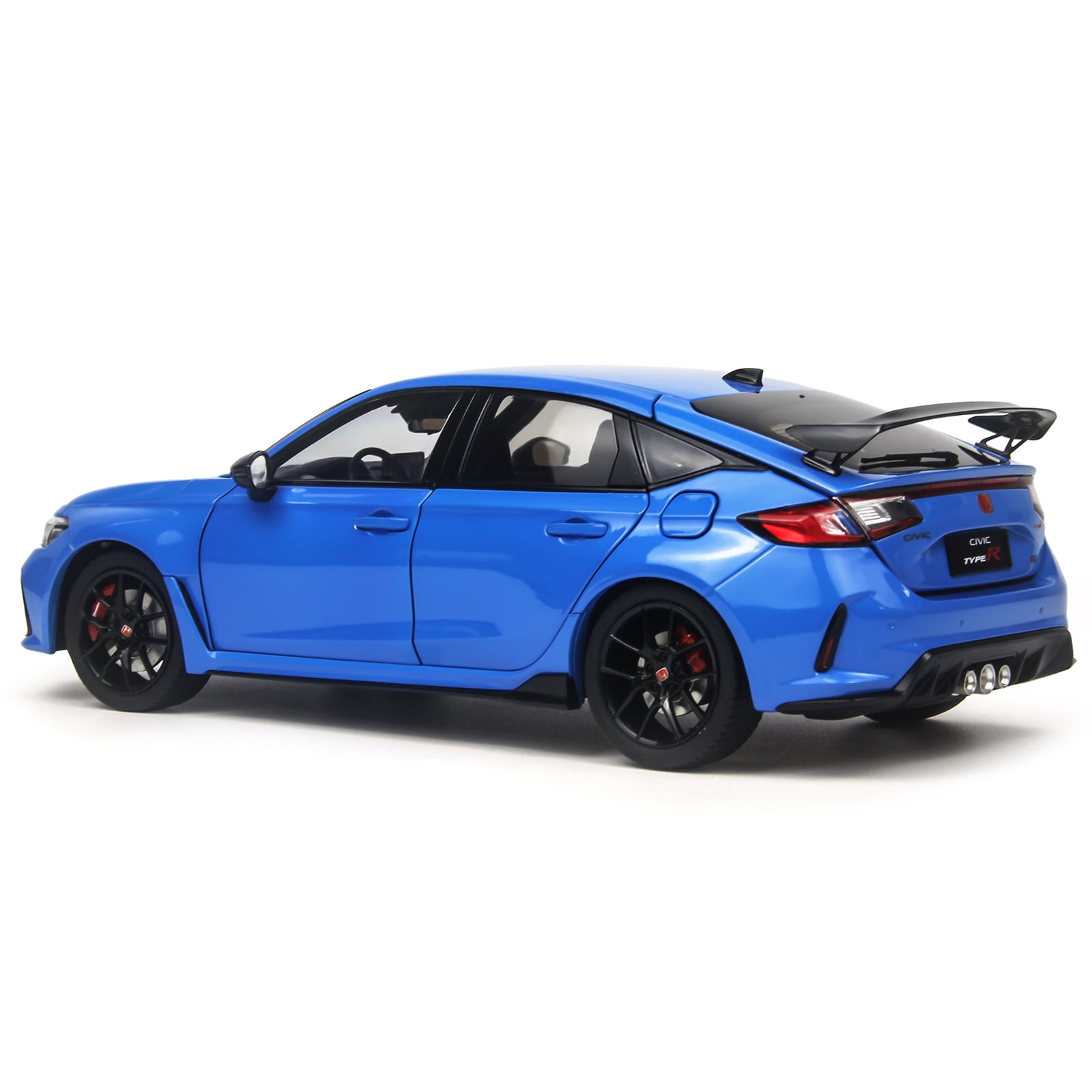 1:18 Scale Paudi Honda Civic Type-R FL5 2023 Blue Diecast Model Car  Toy Series