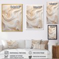 thumbnail image 4 of Designart "Flow Of Abstract Milky White" Abstract Shapes Floater Framed Wall Decor, 4 of 5