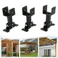 thumbnail image 5 of Roof Riser Brackets Kit, Heavy Duty Roof Wood Beam Mounting Brackets, Roof Beam Bracket 180 Degree Adjustable Doorways, Pavilions, Courtyards, 5 of 16