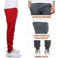 thumbnail image 2 of Galaxy By Harvic 2-Pack Men's Fleece Jogger Sweatpants (Sizes: S-2XL), 2 of 5