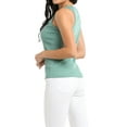thumbnail image 3 of Doublju Women's Scoop Neck Ribbed Henley Sleeveless Summer Tank Top, 3 of 4