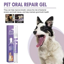 PPgejGEK Purple Pet Oral Repair Gel 5ml - Dog & Cat Teeth Cleaning Gel, Remover, Bad Breath Treatment, Oral Hygiene Care for Pets
