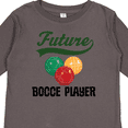 thumbnail image 4 of Inktastic Future Bocce Player Boys or Girls Long Sleeve Toddler T-Shirt, 4 of 5
