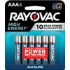 Rayovac High Energy AAA Batteries (6 Pack), Triple A Batteries