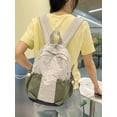 thumbnail image 2 of Lightweight backpack For Middle School,cute SchoolBags,Laptop Bookbag Women,Travel Rucksack For Sports,carry on backpacks for High School(Green with gray), 2 of 3