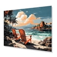thumbnail image 2 of Designart "Tropical Vibes Beach Photo VI" Nautical & Beach Metal Wall Art Prints, 2 of 5