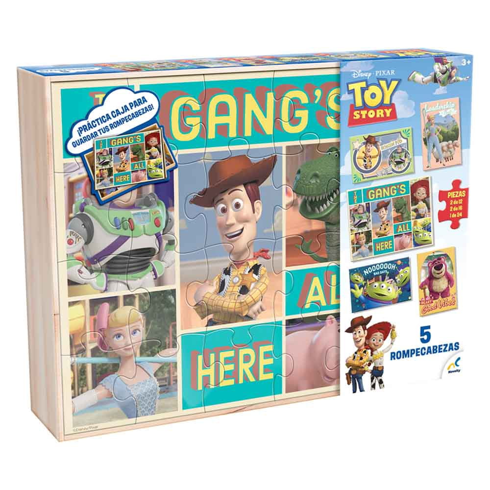 Rompecabezas Disney Toy Story Madera 5 en 1 con 80 Piezas | Walmart en ...
