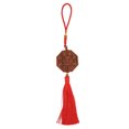 thumbnail image 3 of Colgante Feng Shui, diseño de borla de madera de Durazno, adorno colgante chino Feng Shui para decoración de puertas exteriores, regalos, 3 of 8
