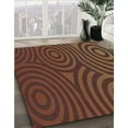thumbnail image 3 of Ahgly Company Machine Washable Indoor Round Transitional Sienna Brown Area Rugs, 3' Round, 3 of 7
