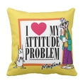thumbnail image 1 of RYLABLUE Housse de Coussin Drôle Hallmark Maxine J'aime Mon Attitude 20x20 Pouces, 1 of 1