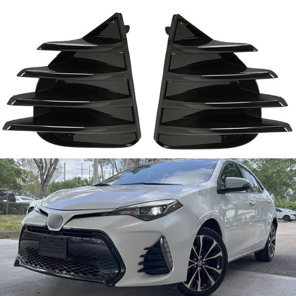 munirater Pair of Fog Light Bezel Cover Left Right For Toyota Corolla 2017-2019 SE XSE