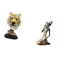 thumbnail image 5 of Escultura moderna de cabeza de tigre y figura de dama tribal africana para entrada, sala de estar, estantería, mesa, pasillo, sala de estudio, multius, 5 of 8