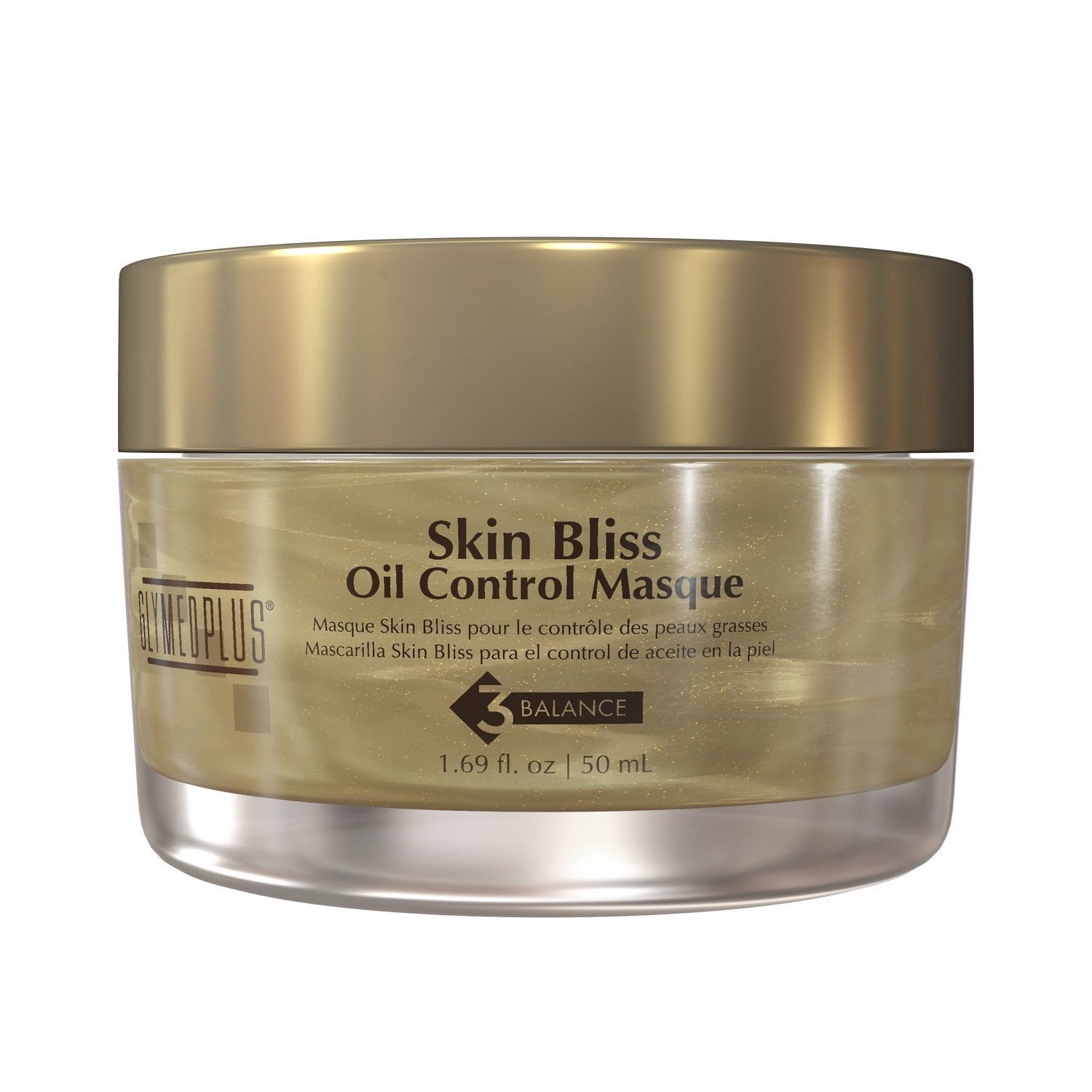 GlyMedPlus Skin Bliss Hydrating Masque 1.69oz/50ml 100% Pure Castor Oil - 8 fl. oz. by Earths Care (pack of 4)