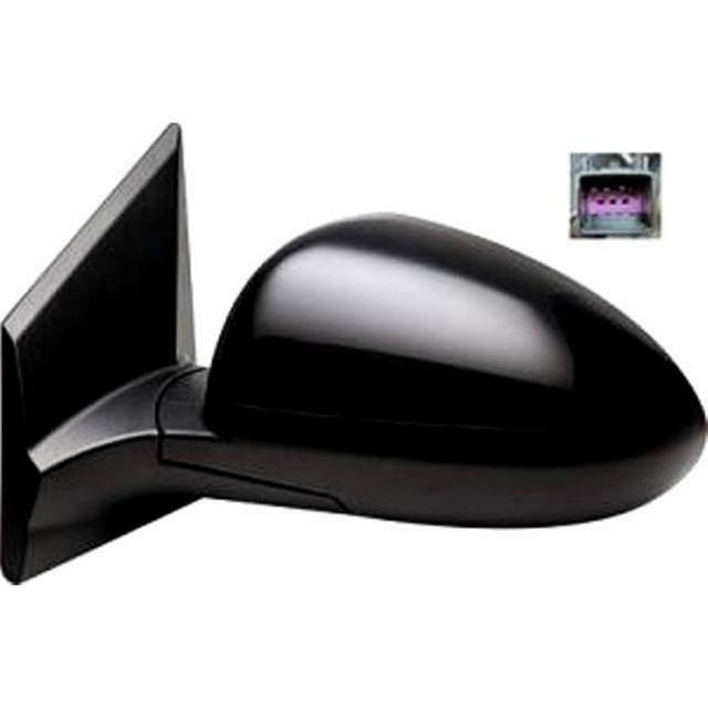 Left Hand Outer Rear View Power Heated Mirror for 2012-2017 Sonic, Black