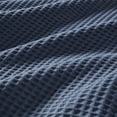 thumbnail image 2 of Twin Cotton Blankets, Breathable Waffle Weave Blankets for All Seasons, Indigo, 2 of 5