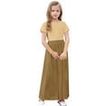 thumbnail image 6 of GERsome Girls Maxi Dress Short Sleeve Casual Holiday Dress with Pockets for 4-14 Years, 6 of 8