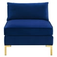 thumbnail image 5 of Ardent Performance Velvet Armless Chair Navy, 5 of 8