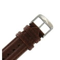 thumbnail image 2 of MS883 20mm Brown Oil Tan Leather Twin Pad Stitched Men's Strap, 2 of 2