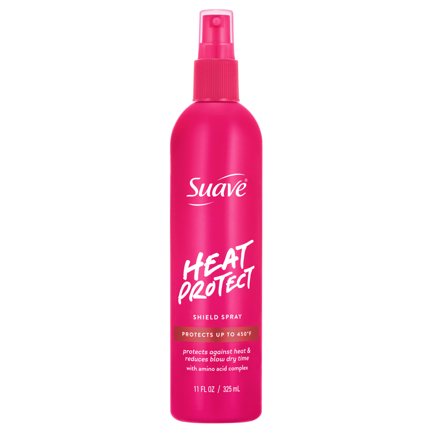Suave Heat Protect Spray, Lightweight, Reduces Blow Dry Time, Protects Up to 450ยฐF, 11 FL OZ