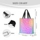 thumbnail image 3 of Balery Colorful Glitters Bolsa de Mano para Mujeres con Cremallera, Bolsa de Gimnasio con Compartimentos, Bolsa para Laptop, Bolsa para Trabajo, 3 of 7