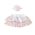 thumbnail image 3 of DHFJKG Baby Girl Clothes Infant Tutu Skirts With Built In Briefs Polka Dot Mesh Layered Mini Skirts And Headbands 2 Piece Set Stylish Skirt, 3 of 5