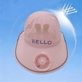 thumbnail image 5 of Kids' Summer Sun Visor with Fan, Breathable Wide Brim UV Protection Cap for Boys and Girls, 3-12 Years Pink Free Size, 5 of 5