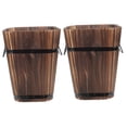 thumbnail image 4 of unbranded 2 pcs Wooden Flower Pot Retro Flower Holder Durable Corrosion Prevention Planter, 4 of 8