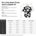 thumbnail image 5 of Yiaed Lilies Flowers Print Mens Casual Wrinkle Free Shirts Short Sleeve Button Down Summer Stretch Dress Shirt-Small, 5 of 5