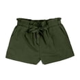 thumbnail image 3 of MKLEKYY Pantalones Cortos Casuales de Cintura Alta con Bolsillos y Lazo Elegantes para Mujer, 3 of 4