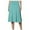 Mint Green, variant on Basic Solid Flare Midi Skirts for Women High Waisted Lightweight A Line Flowy Skirt