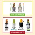 thumbnail image 4 of XJ-Pièces de Rechange pour NutriBullet Pro 900w/ 600w Blender - Lot de 2 Bocaux Hauts, 4 of 5